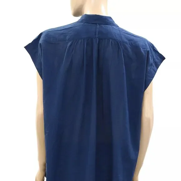 Nili Lotan Normandy Shirt Tunic Top Cotton Kimono Oversized Formal S New 277911